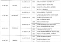 GGTU B.Ed Time Table 2023 BEd 1st & 2nd Year Exam Date Sheet Pdf