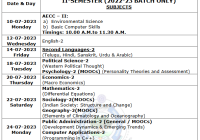 Palamuru University Degree 4th & 6th Sem Time Table 2024 PU UG {BA, B.Sc, B.Com} Exam Date Pdf Download