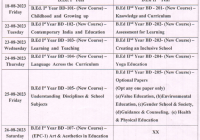 Agra University B.Ed Exam Date Sheet 2023 1st /2nd Year DBRAU B.Ed Scheme