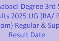 Manabadi Degree 3rd Sem Results 2025 UG {BA/ B.Sc/ B.Com} Regular & Supply Result Date